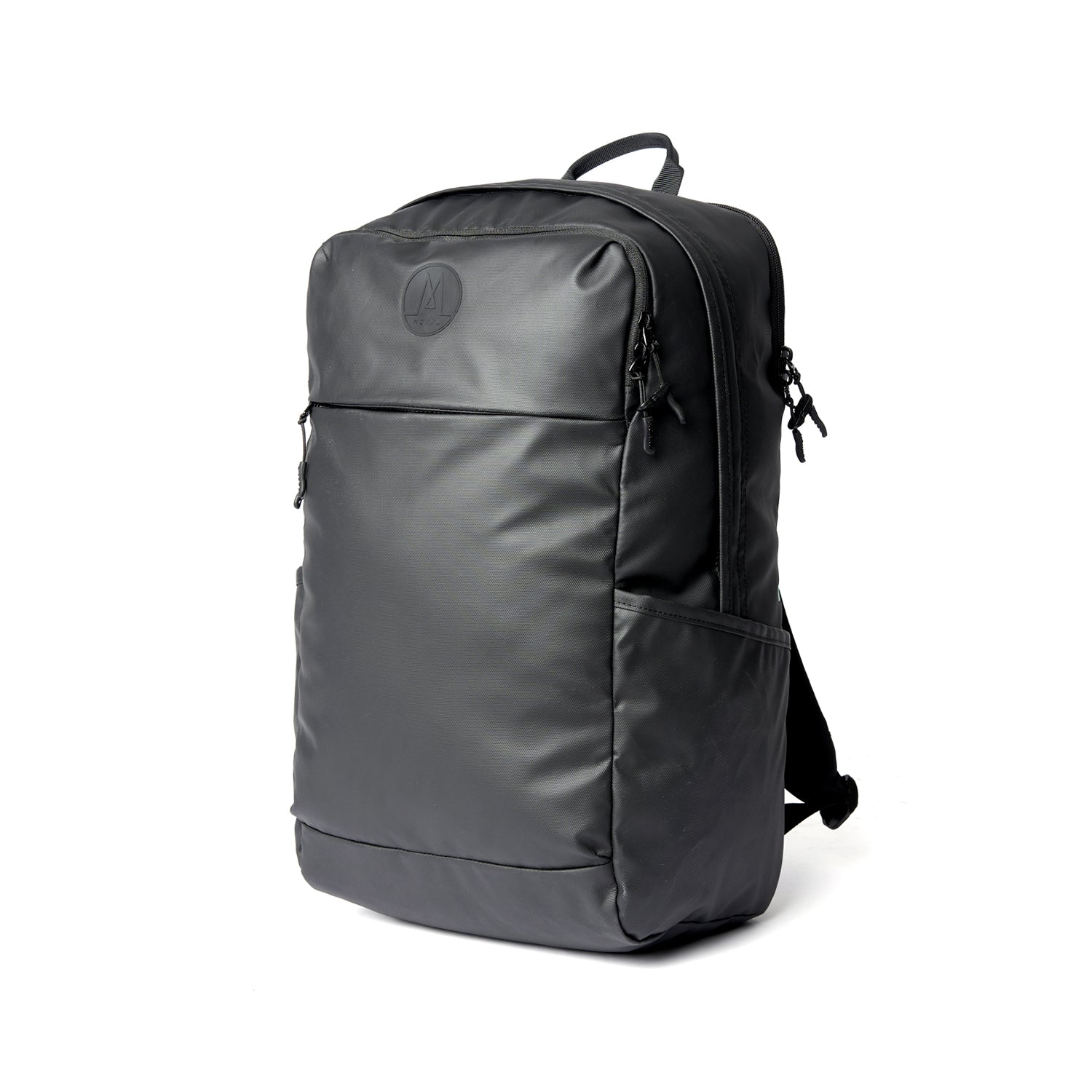 Ruksak MORAL BAGS Nova Straya, crna, rPET tkanina, vodootporni premaz, bočni džep i višestruki patentni zatvarači, 32L