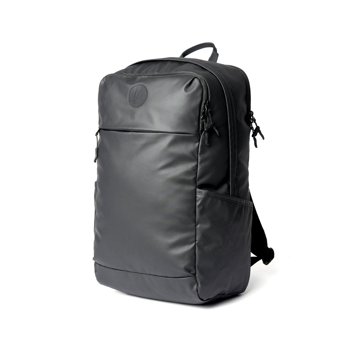 Ruksak MORAL BAGS Nova Straya, crna, rPET tkanina, vodootporni premaz, bočni džep i višestruki patentni zatvarači, 32L