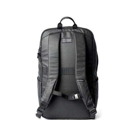 Ruksak MORAL BAGS Nova Straya, crna, ergonomske naramenice s prsnom kopčom i remen za kovčeg, 50×30×20 cm
