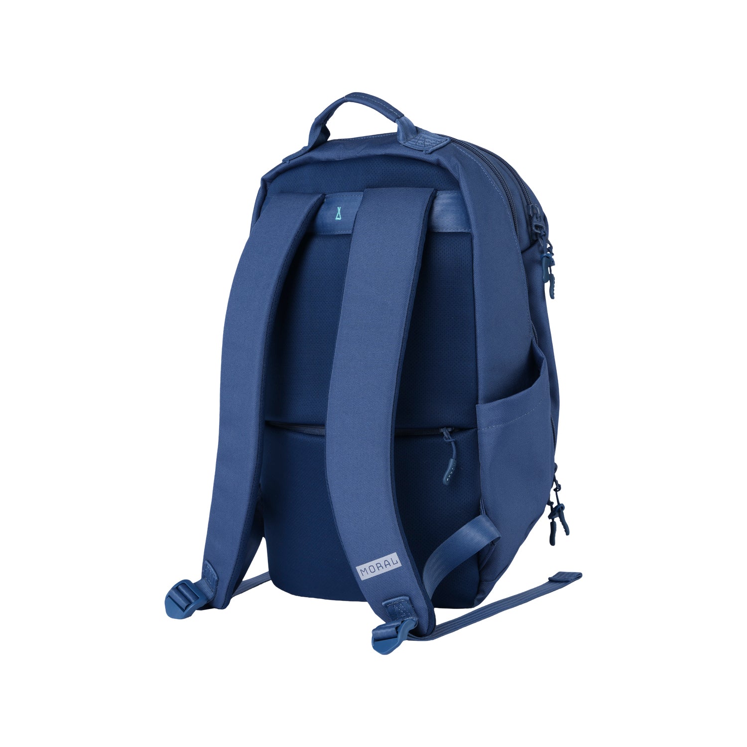 MORAL BAGS Umago Stag I ruksak M, plava, podstavljene naramenice i skriveni džep sa zatvaračem, 42 x 27 x 17 cm