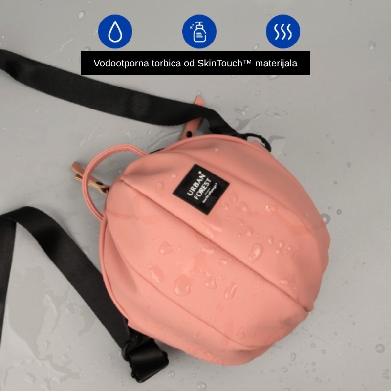 Urban Forest Beetle Mini SkinTouch torbica, ružičasta, SkinTouch vodootporni materijal otporan na mrlje