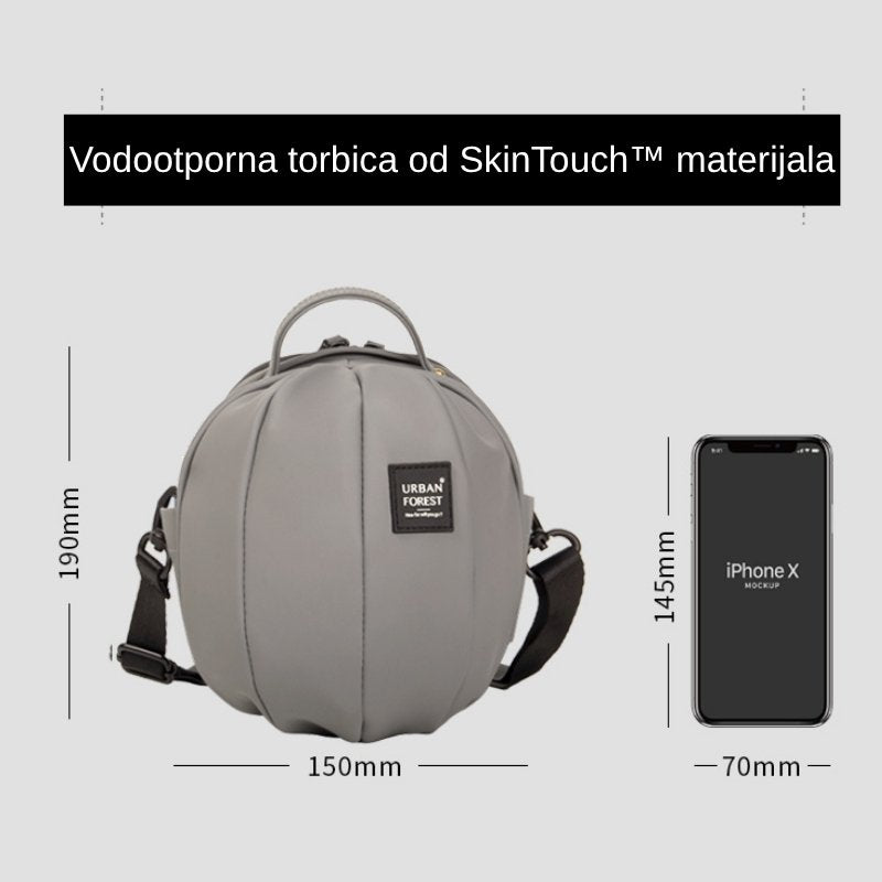 Urban Forest Beetle Mini SkinTouch torbica, siva, dimenzije 150 x 190 x 120 mm, težina 205 g