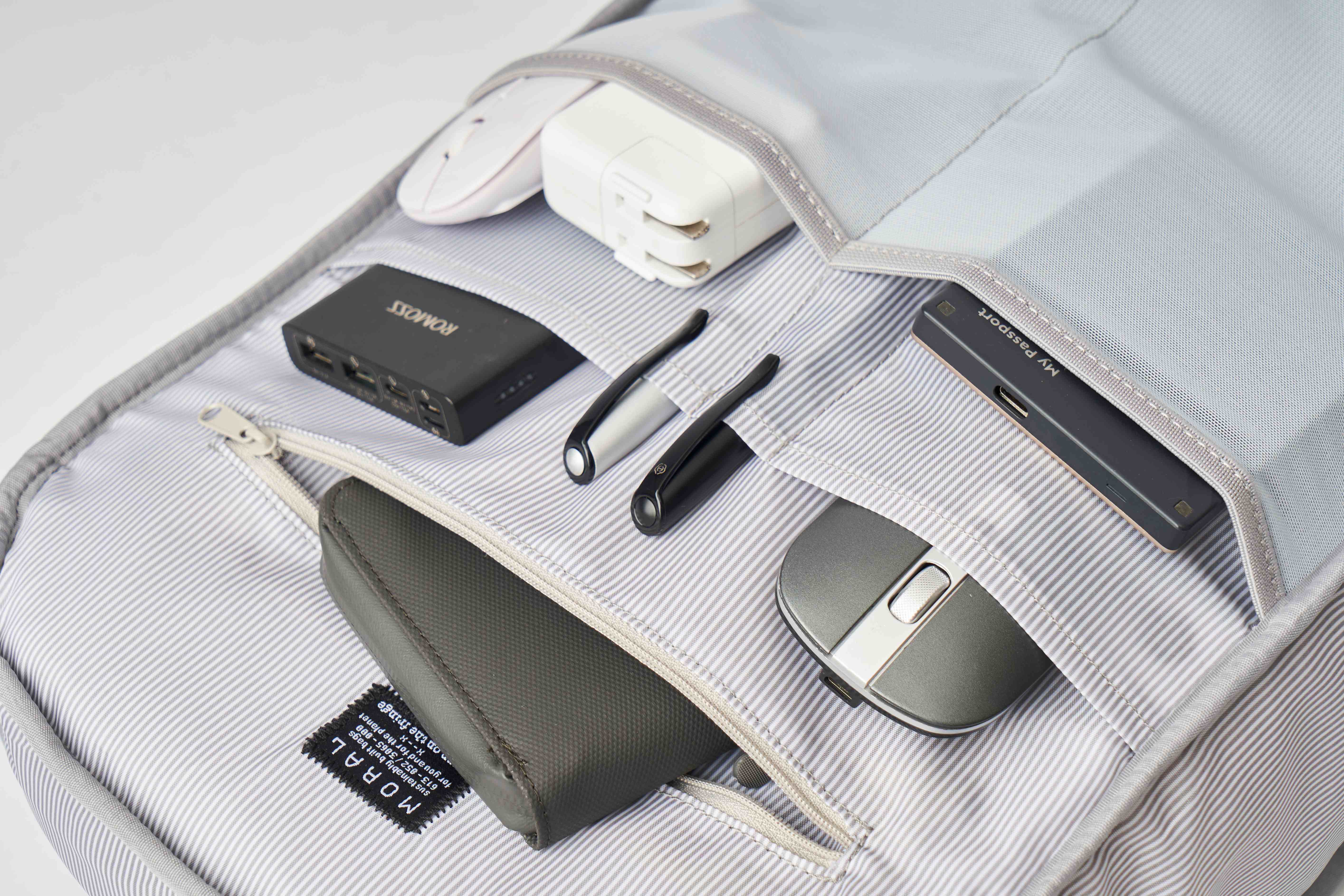MORAL BAGS Rochester Yakka ruksak, odvojeni pretinci za laptop, punjač i elektroniku, rPET, RFID zaštita