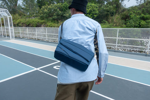URBAN FOREST - LIGHT - Messenger Bag - Modra