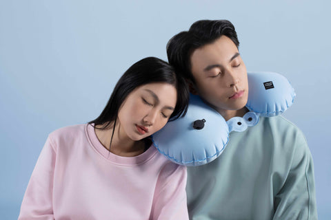 URBAN FOREST - Cloud - Pocket Inflatable Neck Pillow