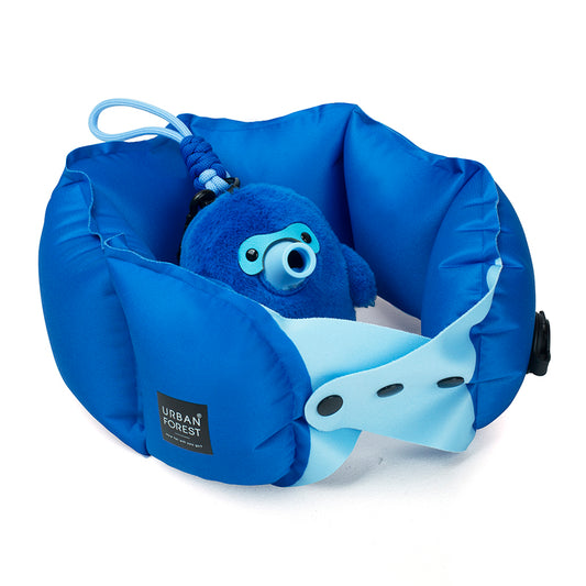 URBAN FOREST - Mole-Hanging Inflatable Neck Pillow - Plava