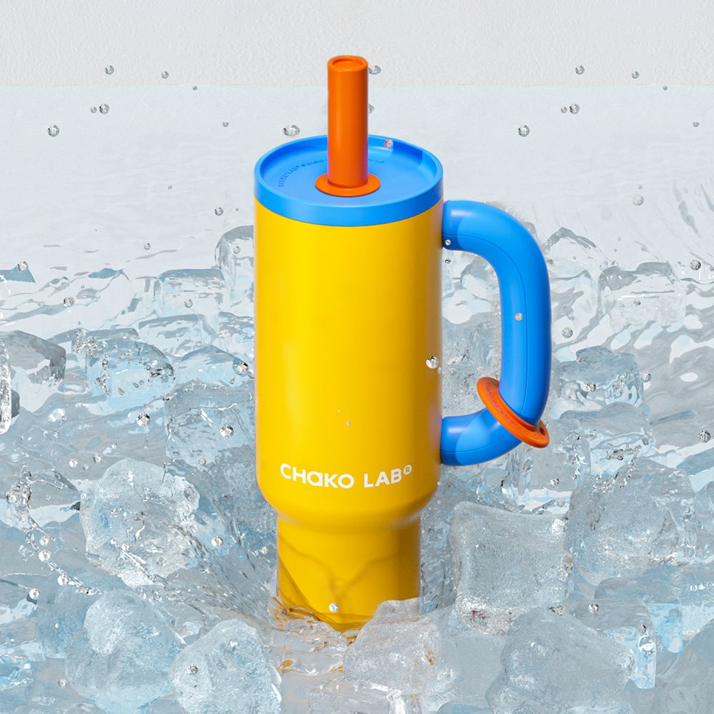 Chako Lab BaWang termos šalica 1.1L, žuta, izolacija 30h hladno, SUS 316 čelik