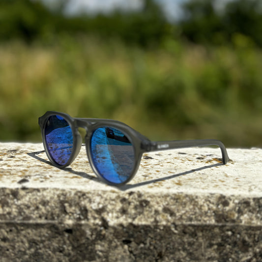 BLUE MIRROR TRANSPARENT GREY